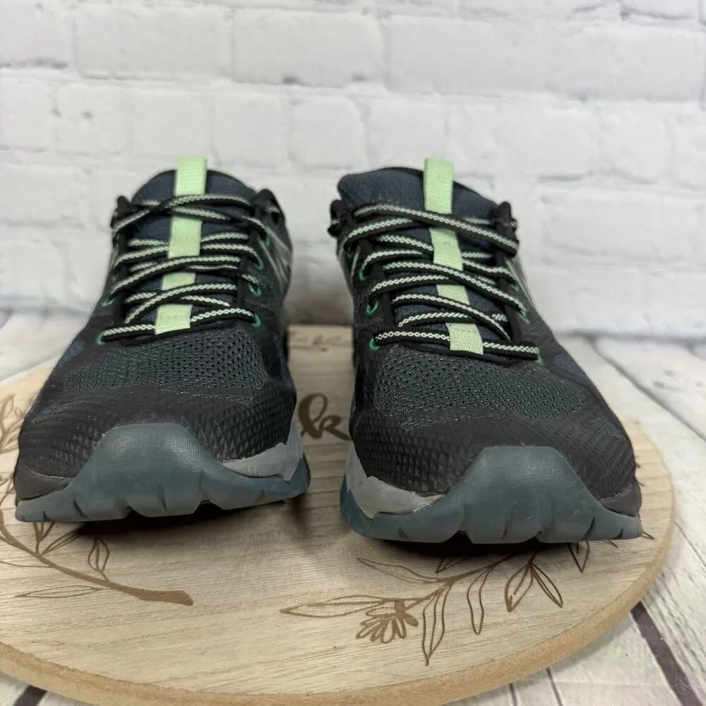 Merrell Flex Connect Hiking Trail Shoes Womens 9 Gray Green Outdoor Walking